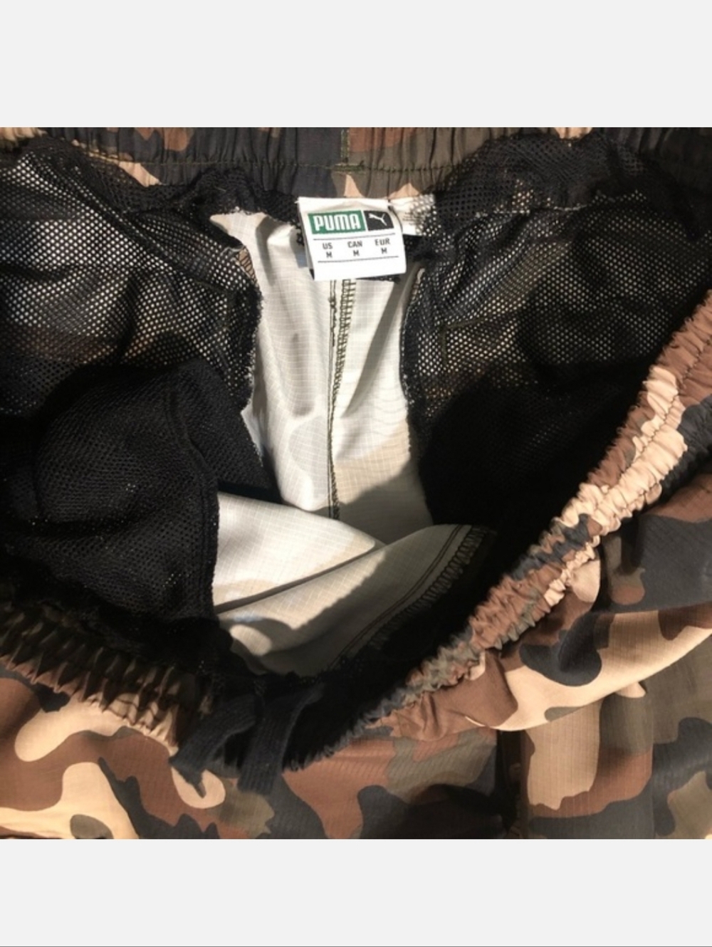 Puma Camouflage Cargo track Pants Camo Mens Medium - Picture 3 of 4